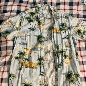 Denim & Flower Island shirt Size L